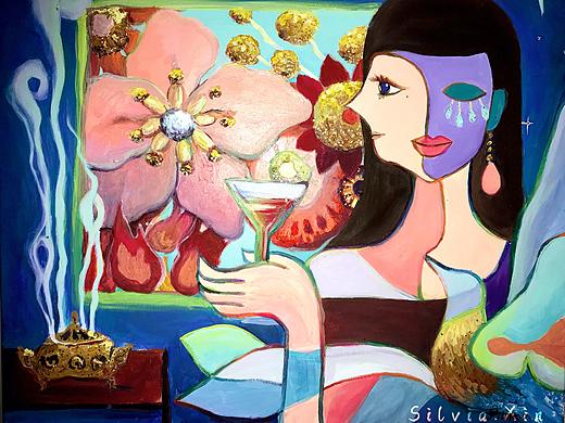 凝神致远，慧见花开（个人主页-ZNTc3NTYzNDA=） - 绘画 - 站酷设计师辛白夜猫子原创素材 - 站酷ZCOOL