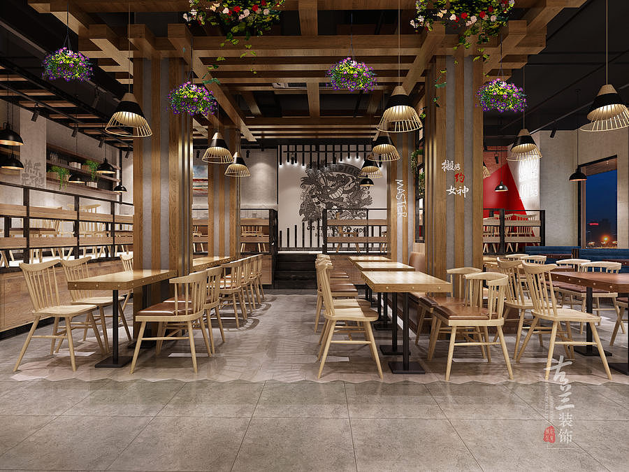 冒牌货冒菜店(什邡店)设计-自贡专业火锅店设计公司