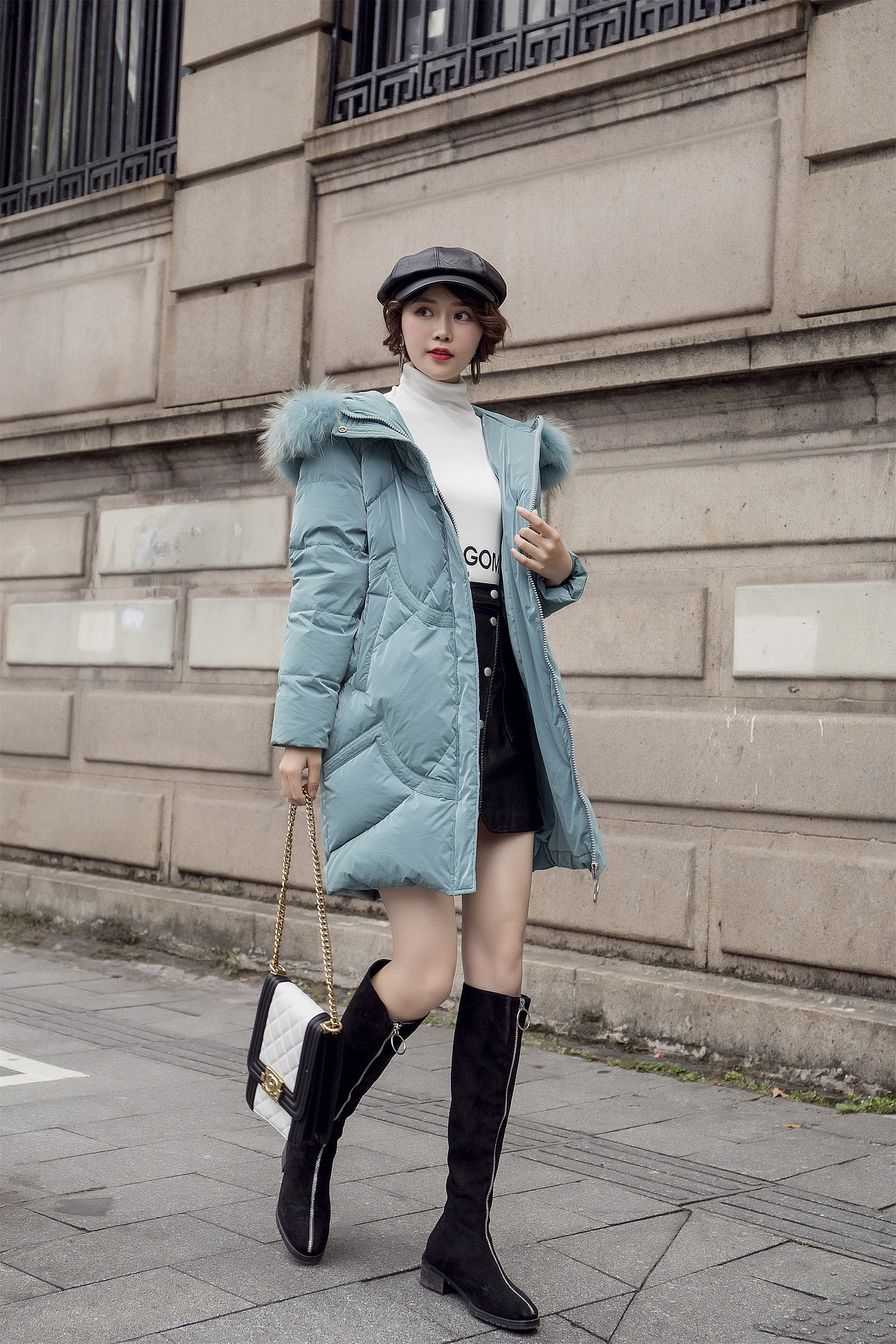 网红店主风拍摄淘宝模特女装秋冬装网拍产品摄影服务