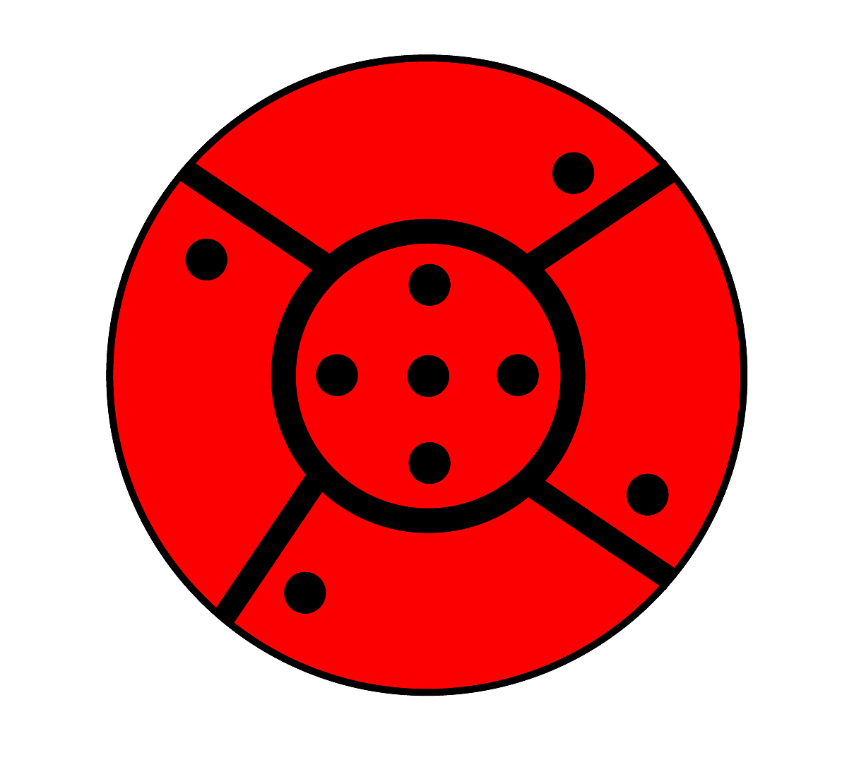 火影忍者万花筒写轮眼图案标志