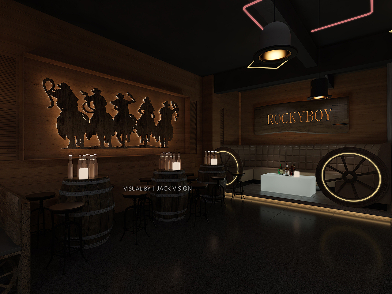 工业风酒吧|西部牛仔