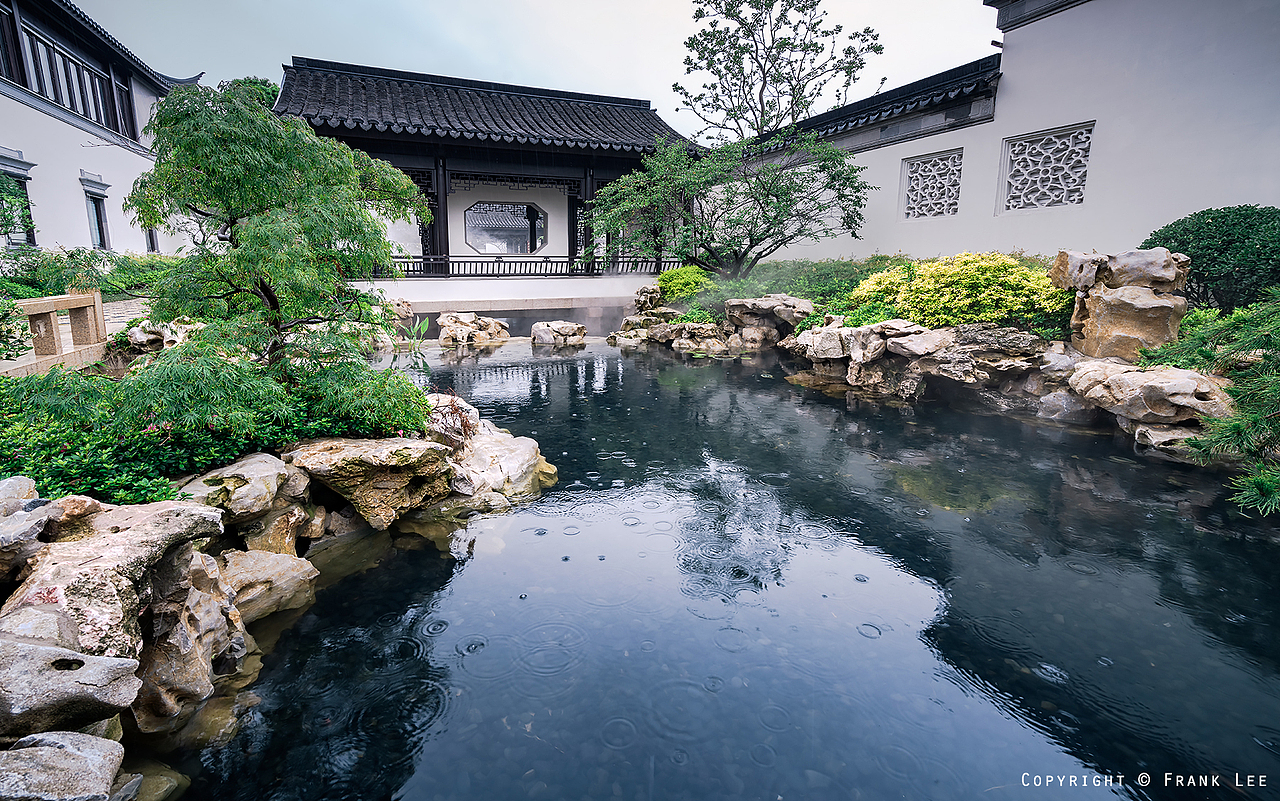 建筑摄影 - 苏州桃花源雨景