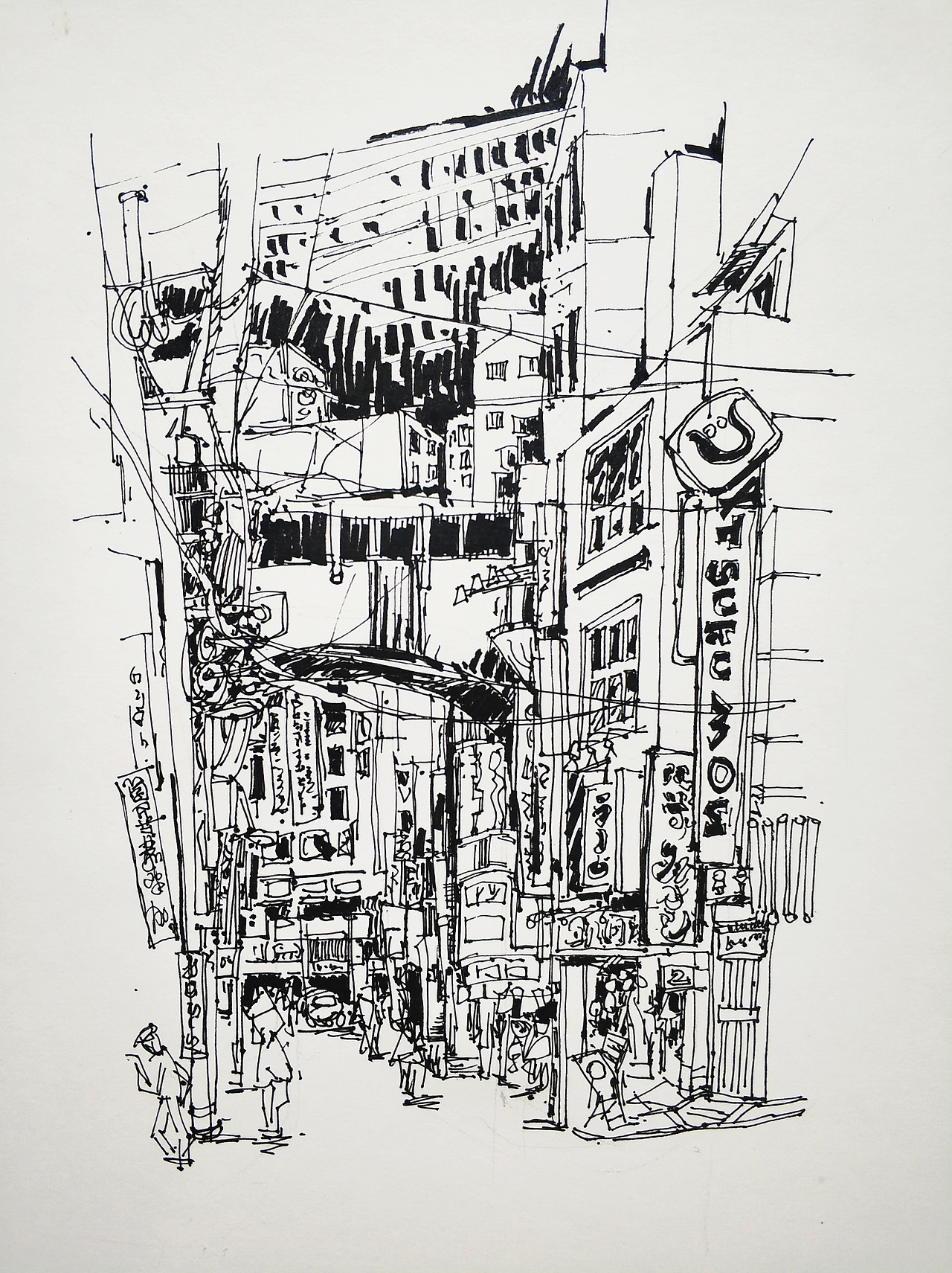 建筑速写（图ZMjAyNDY2MTI4） - 创作习作 - 站酷设计师徐龙光原创素材 - 站酷ZCOOL