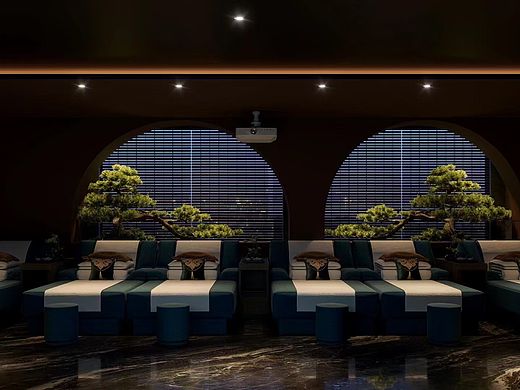 商业项目·足道会所#效果图施工图在线接单中