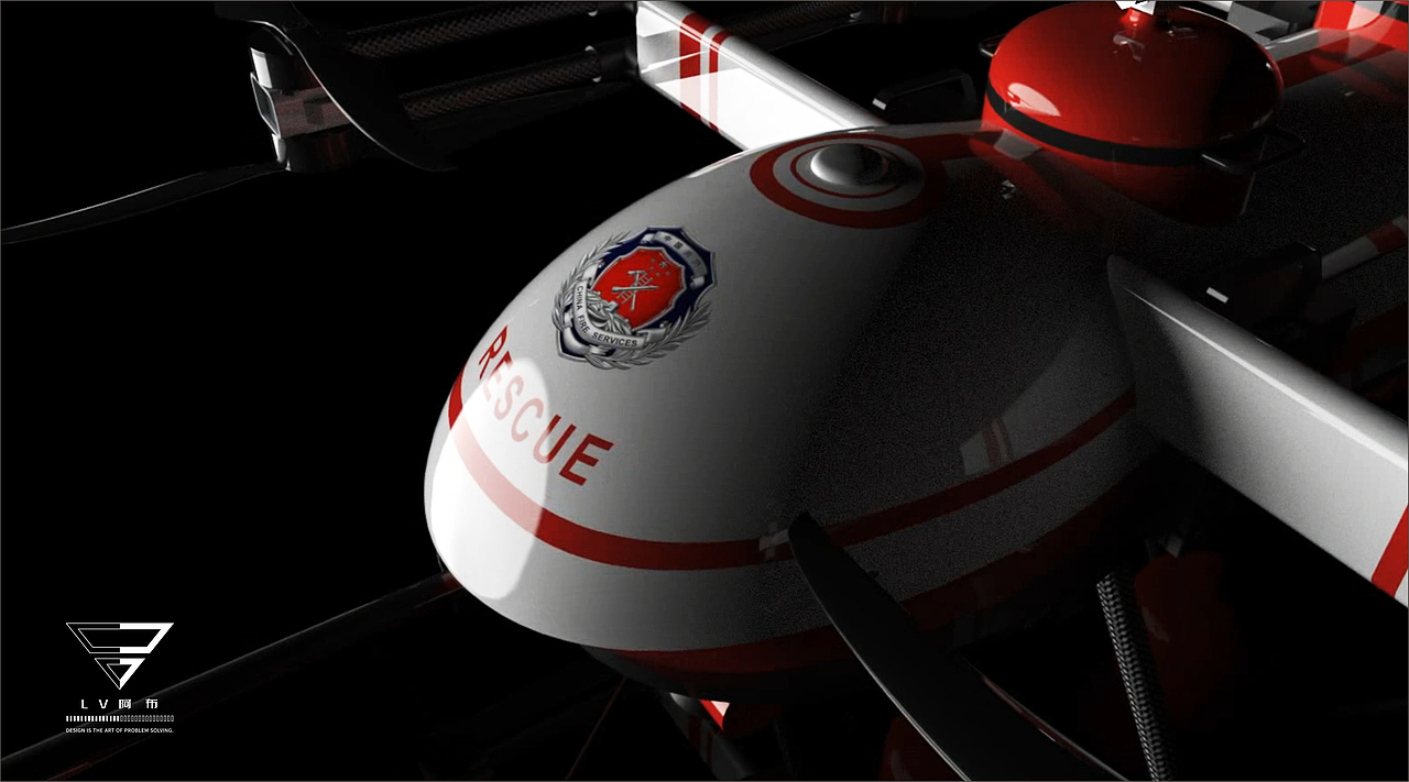 Rescue | 六旋翼消防无人机（图ZMzAwNzA5MjEy） - 其他工业/产品 - 站酷设计师LV阿布原创素材 - 站酷ZCOOL