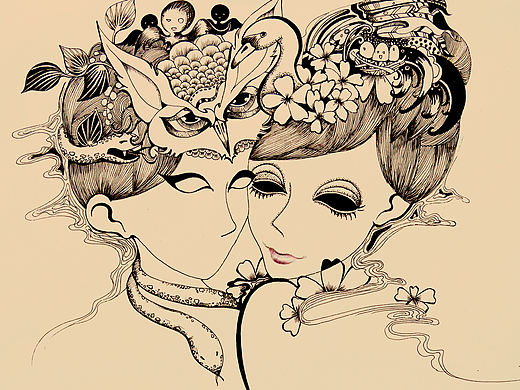 我们必须悲哀地承认，很多时候，我们需要戴着面具生活（个人主页-ZMzQxNzY5Ng==） - 创作习作 - 站酷设计师猪兔子小明原创素材 - 站酷ZCOOL