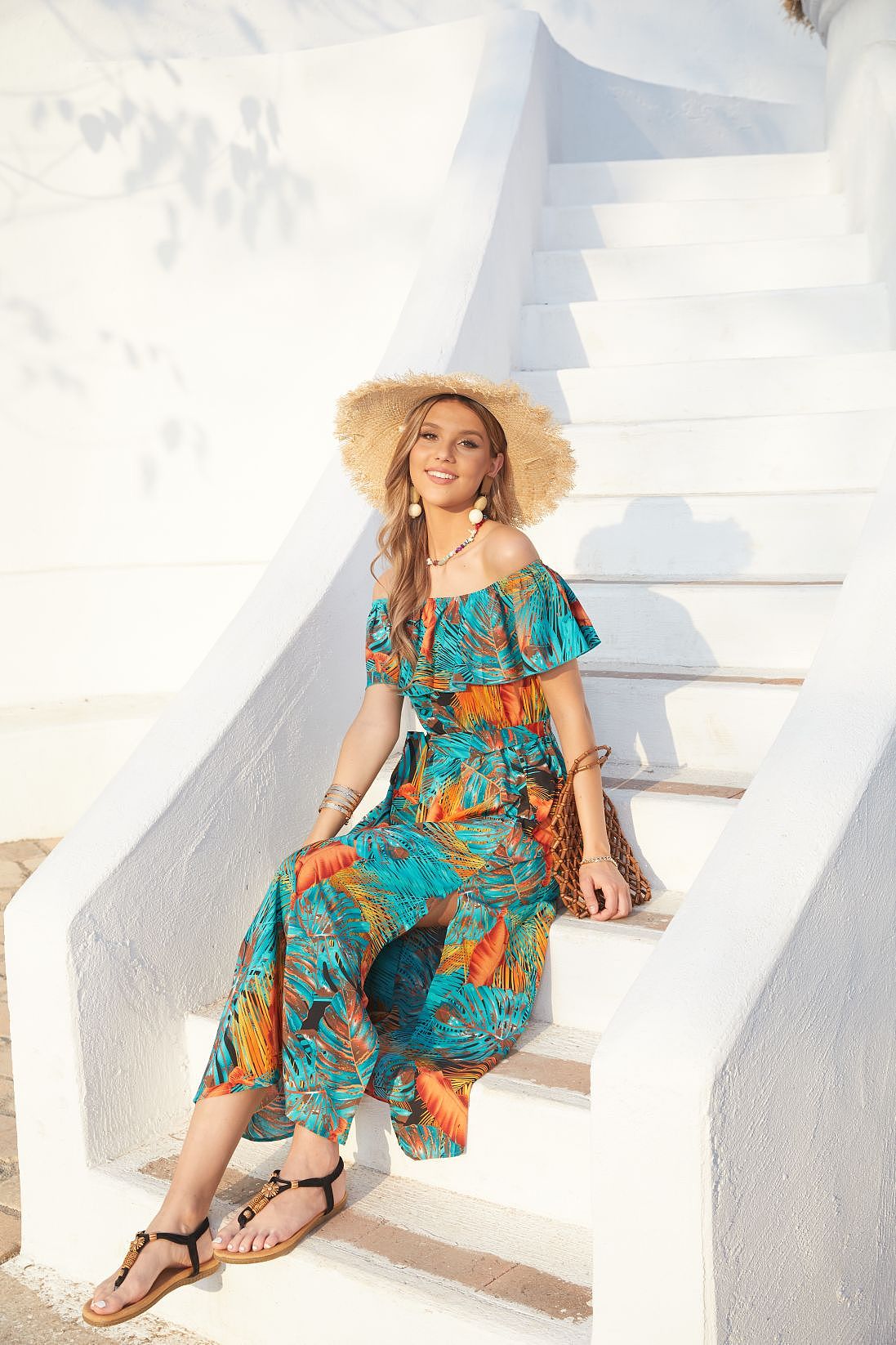 金发女外模｜波西米亚风裙子拍摄｜跨境电商独立站（图ZMzYwODc3NTQ0） - 休闲/流行服饰 - 站酷设计师模特经纪人mika原创素材 - 站酷ZCOOL