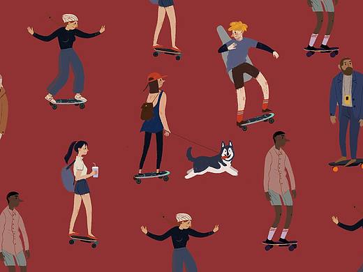 胡桃科技商业插画