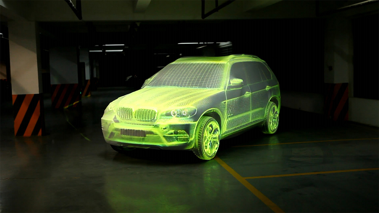 宝马x5 车体投影