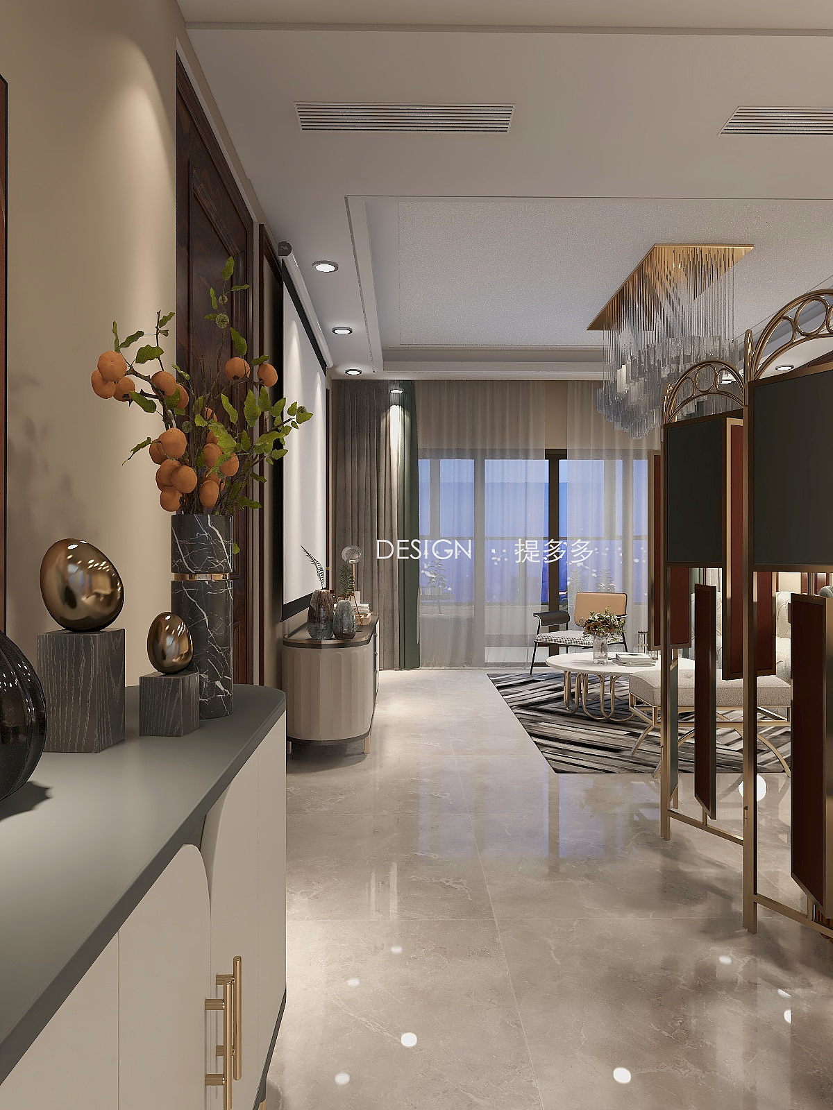 轻奢混搭 | 恒大精装房软装改造