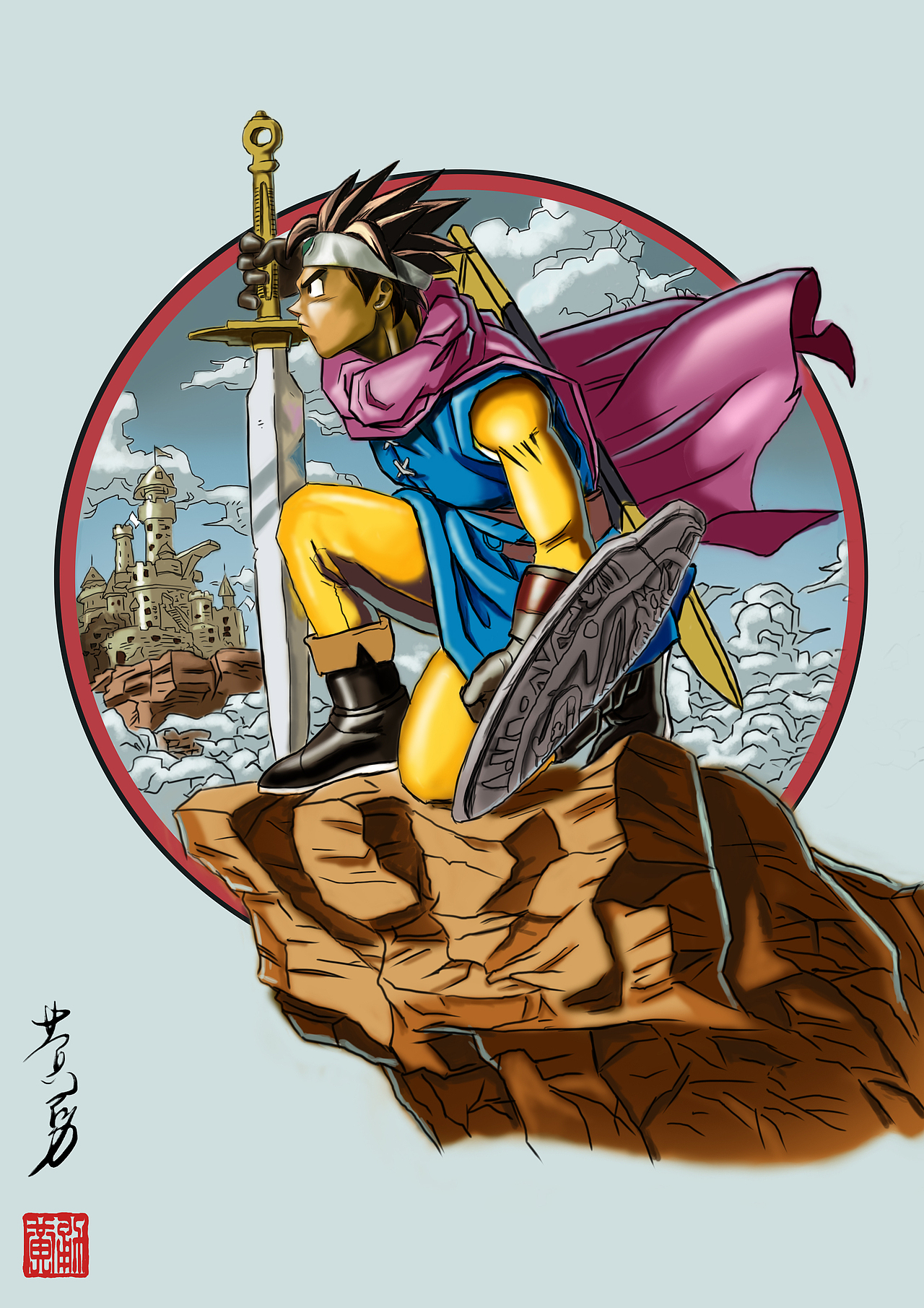 临摹鸟山明的作品