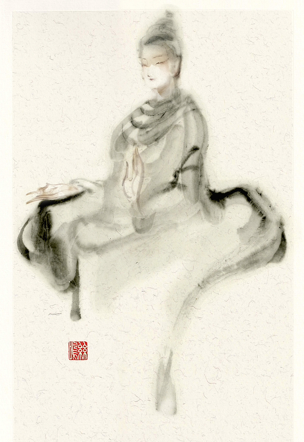 癸卯年冬水墨涂