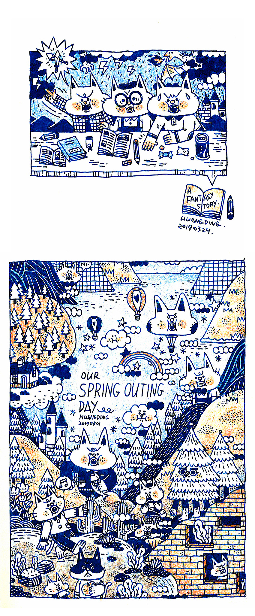 一颗特立独行的咪（图ZMTUxMTg1NDA0） - 艺术插画 - 站酷设计师丁几huangding原创素材 - 站酷ZCOOL