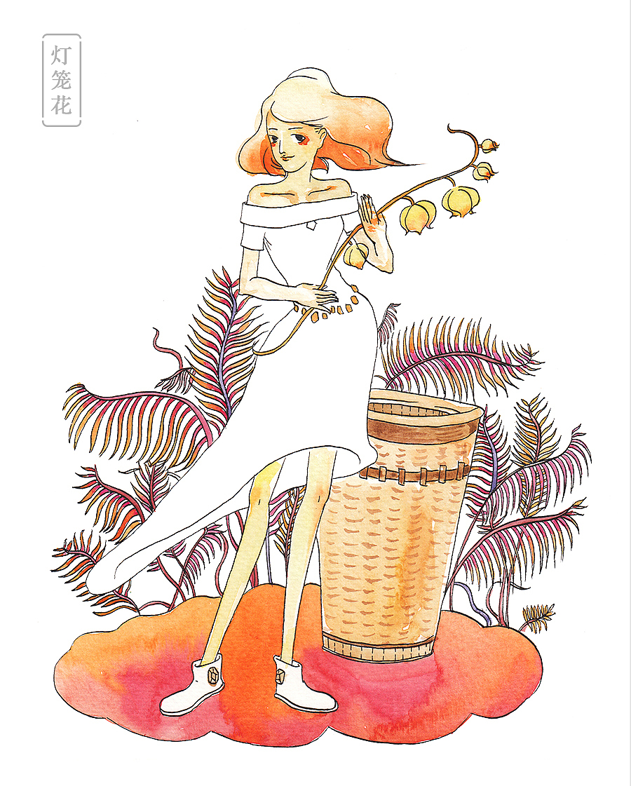 花与少女（图ZMjc4MTg3NzI=） - 创作习作 - 站酷设计师Moogu_蘑菇原创素材 - 站酷ZCOOL