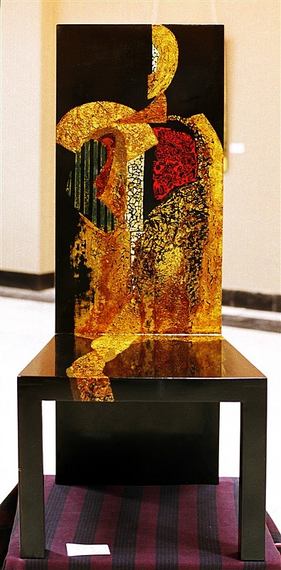 为深圳游艇等酒店做的室内外漆艺作品