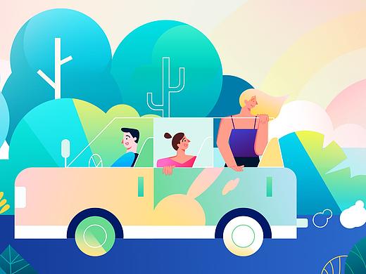 ZABO - 打车软件的banner配图