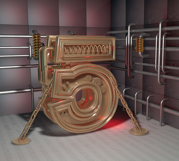 机械c4d文字练习