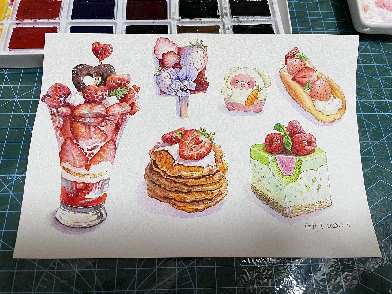 水彩甜品第二波