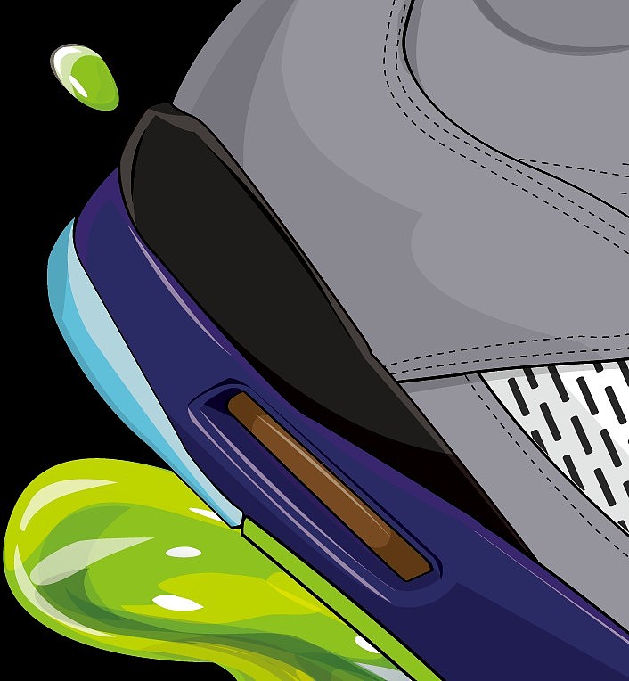 与品牌合作—Air jordan V(图ZMTI3OTA1NTI=) - 商业插画 - 站酷设计师Jackie_Yip原创素材 - 站酷ZCOOL