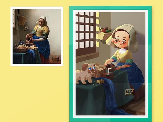 名画挑战之狗狗乱入