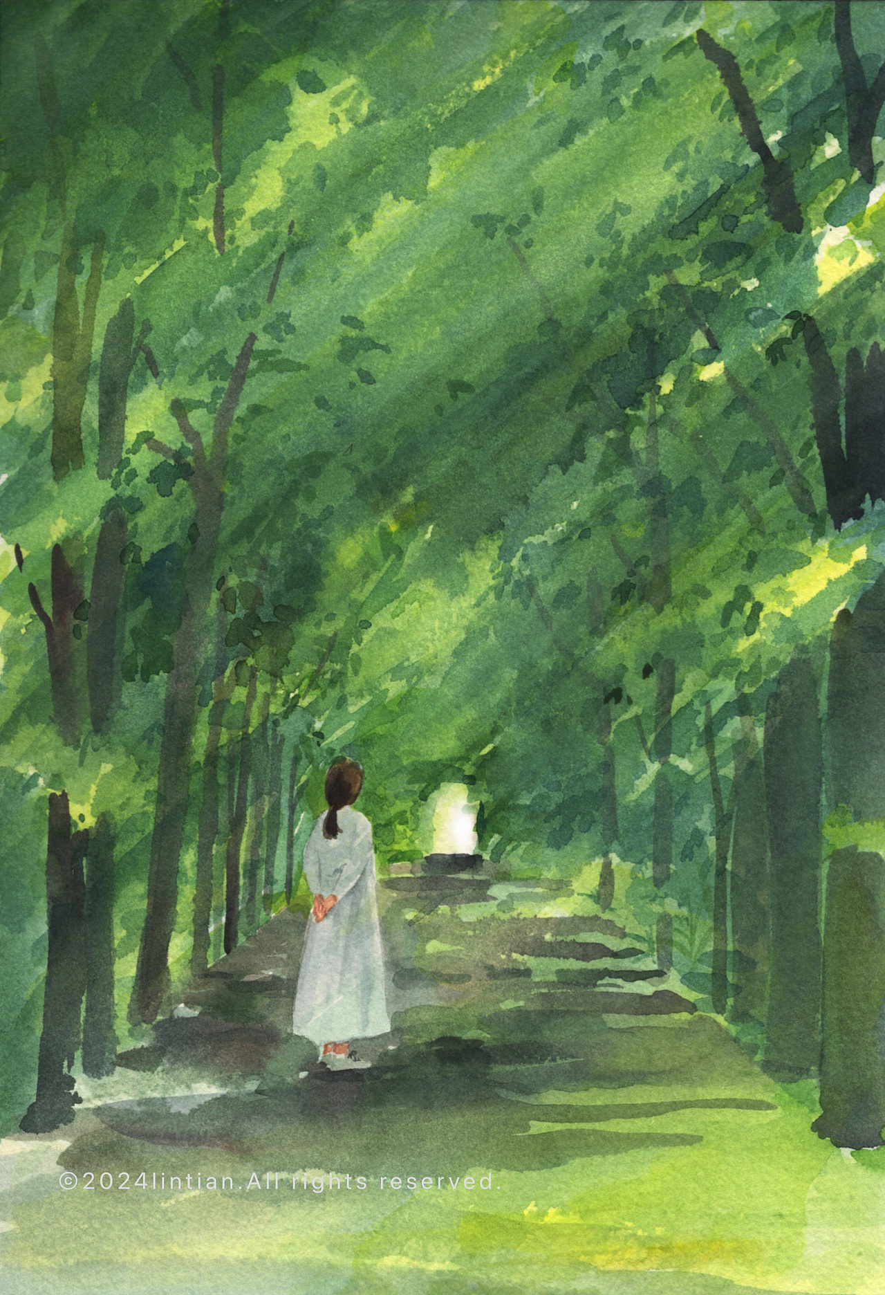 水彩｜闪光的夏天（图ZMzkzNzY1MzIw） - 创作习作 - 站酷设计师林田lisa原创素材 - 站酷ZCOOL