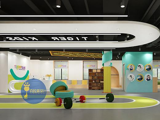 克拉美设计|Tigerkids泰格体适能俱乐部，呵护孩子健康成长