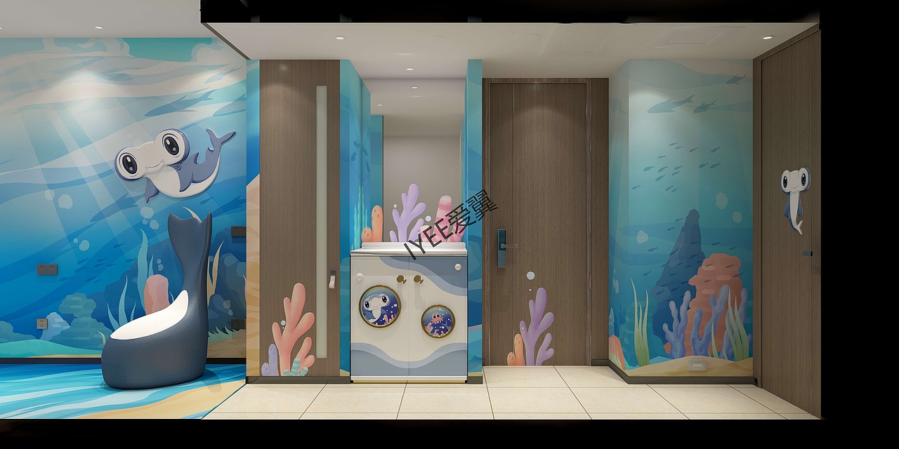 海底主题亲子房（图ZMzMwNjIzNDMy） - 商业空间设计 - 站酷设计师爱翼酒店设计原创素材 - 站酷ZCOOL