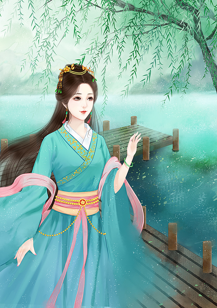 古风插图（图ZMTU4NTIyNDY0） - 艺术插画 - 站酷设计师白菜头草帽原创素材 - 站酷ZCOOL