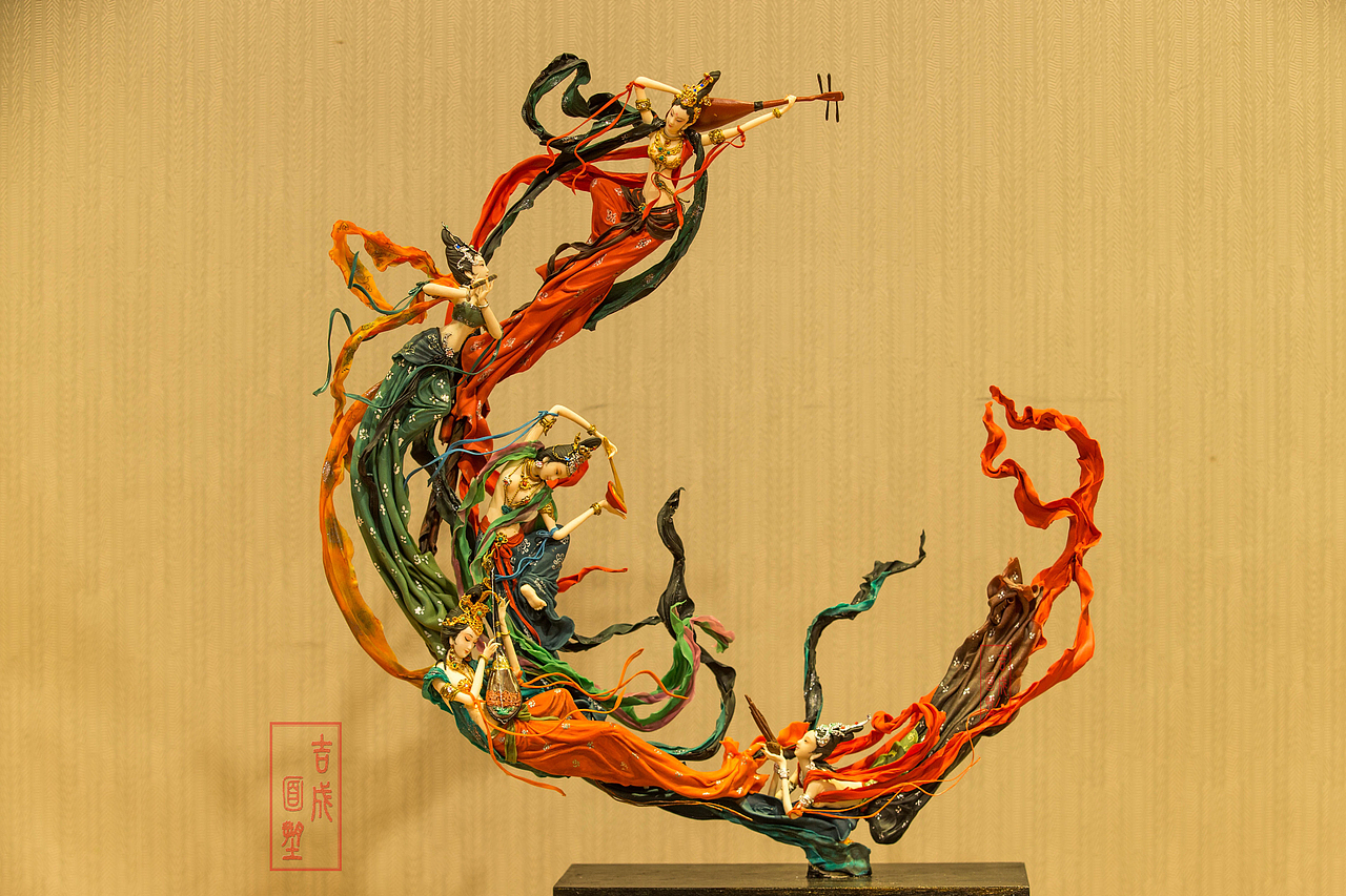 飞天合集（图ZMTg1MjE2MzA0） - 手办/模玩 - 站酷设计师吉成面塑原创素材 - 站酷ZCOOL