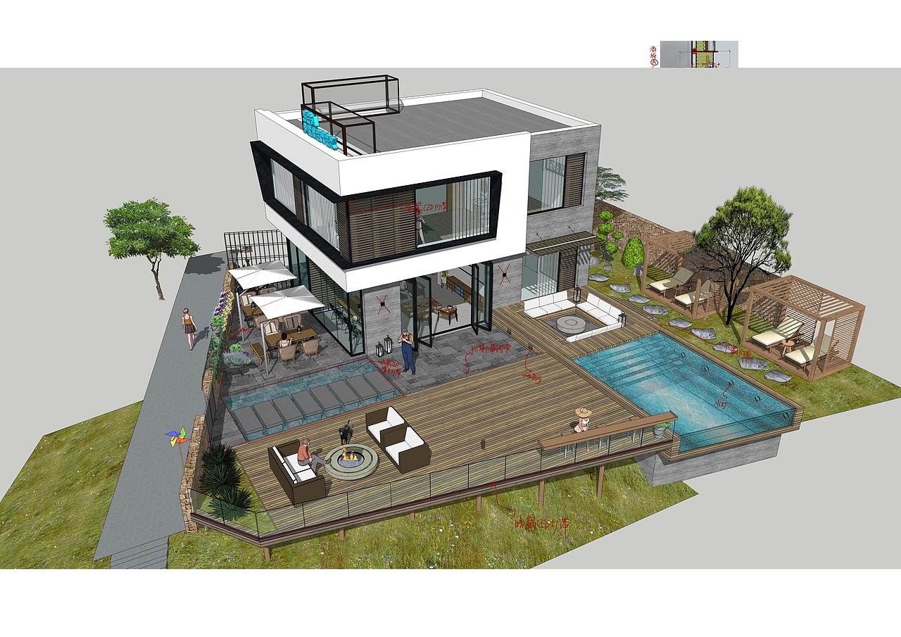 舟山花鸟岛民宿设计（图ZMjA2NTIwNDQ4） - 家装设计 - 站酷设计师吴飞猛原创素材 - 站酷ZCOOL