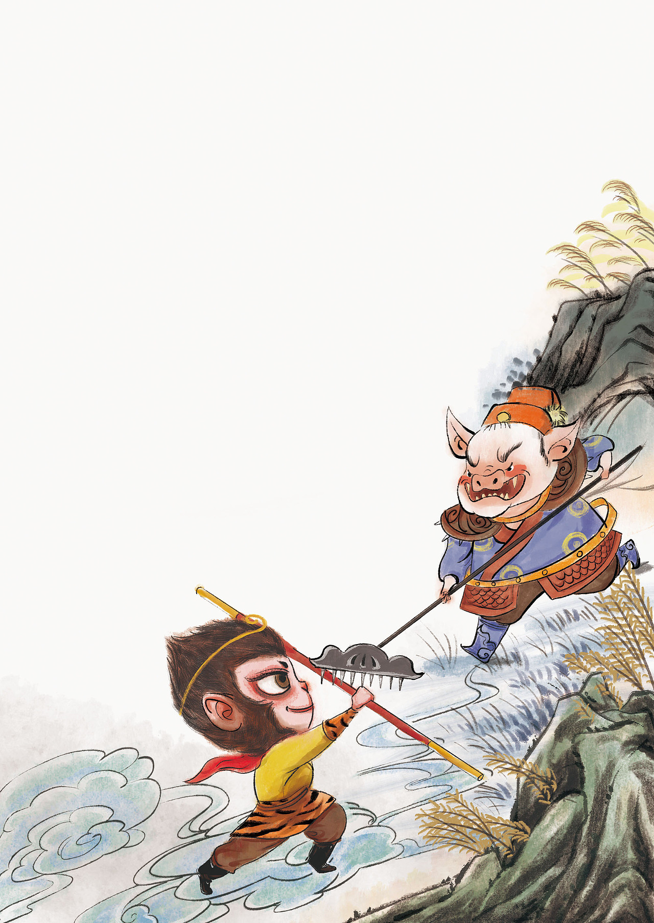 水彩画|水墨画|《西游记》