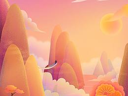 重阳节一副小插画嘤嘤嘤