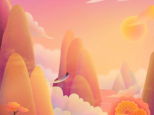 重阳节一副小插画嘤嘤嘤