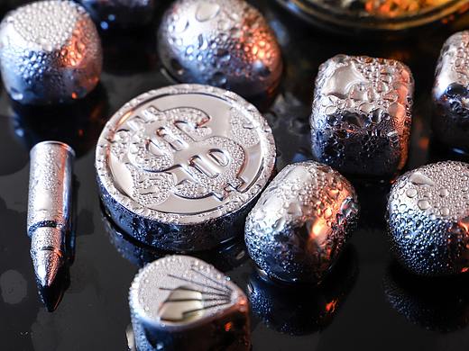 不锈钢冰块场景图拍摄