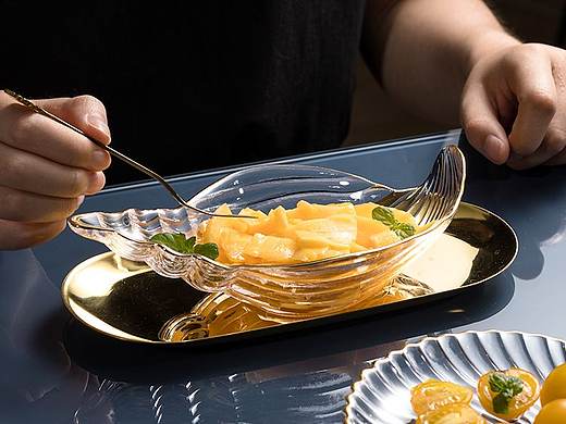 金边透明海洋沙拉碗玻璃碗家用 玻璃碗摄影 南京摄影