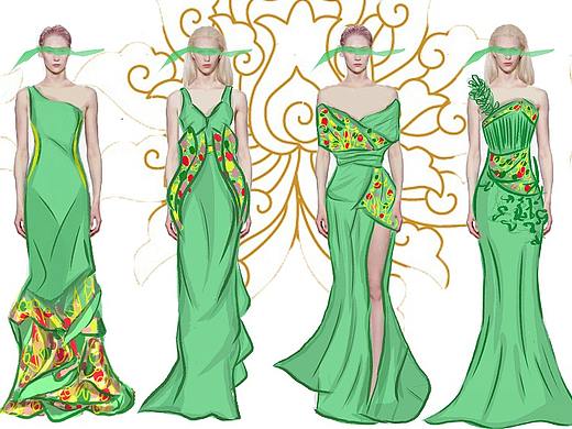 《宝相花》唐朝服饰系列设计