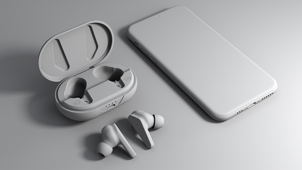 【 AIRPLUS 】—— 耳機(jī)渲染（圖ZMjAzMjYzNTA0） - 產(chǎn)品 - 站酷設(shè)計(jì)師MsaRose原創(chuàng)素材 - 站酷ZCOOL
