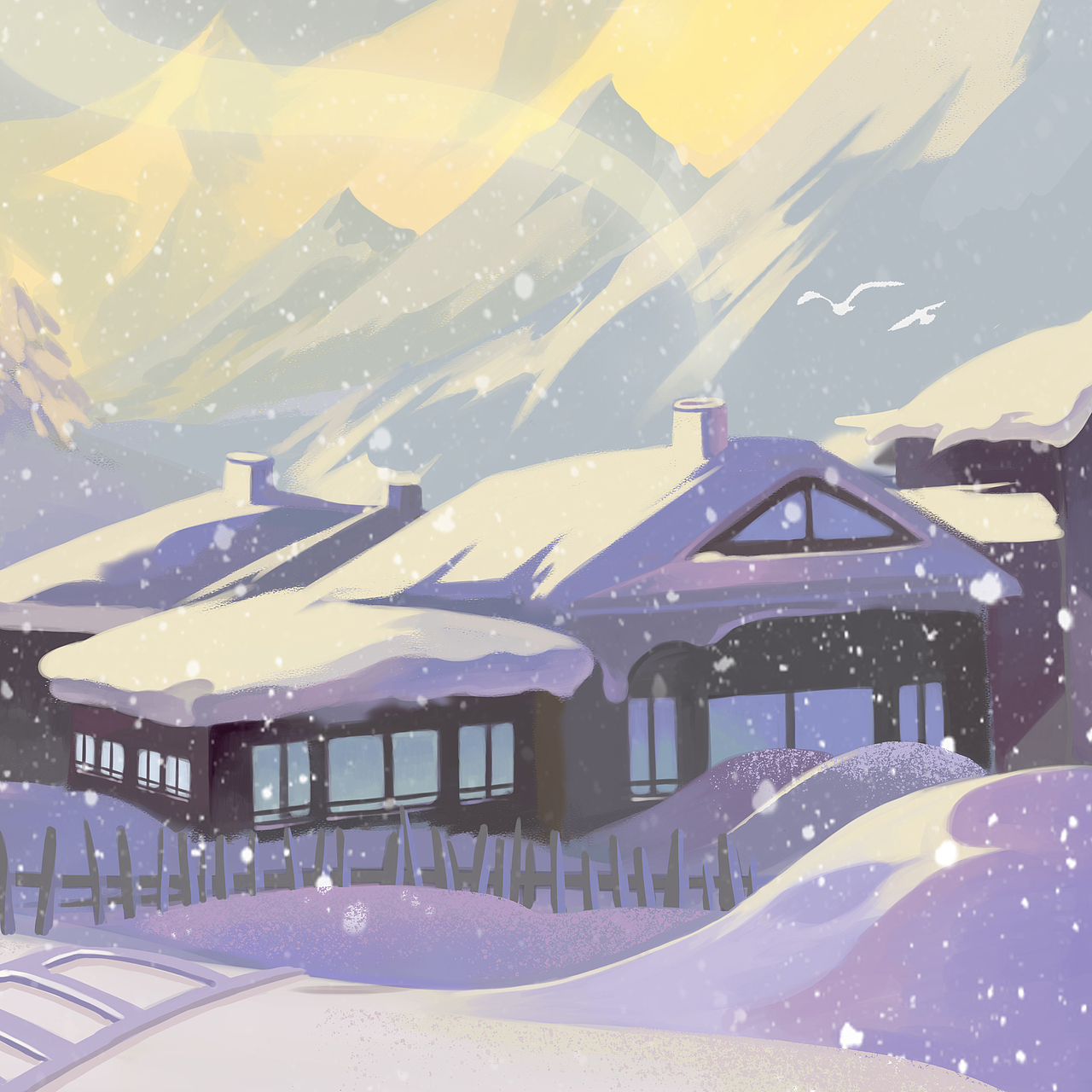 凉意系列——银装素裹（图ZMjYxMTUwOTcy） - 创作习作 - 站酷设计师宋九咪原创素材 - 站酷ZCOOL