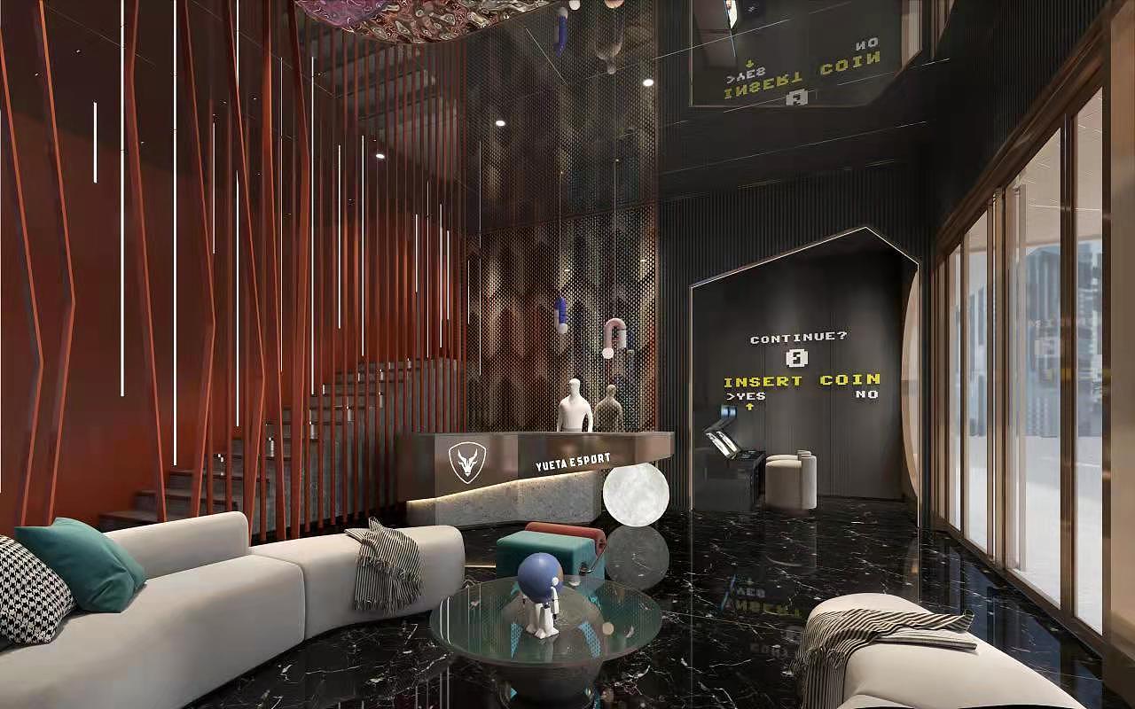 连锁电竞酒店效果表现—大堂部分（图ZMzA3OTg0NjI0） - 酒店餐饮设计 - 站酷设计师z灰调子原创素材 - 站酷ZCOOL
