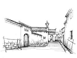 宏村设计写生系列建筑步骤临摹图一行手绘北京校区