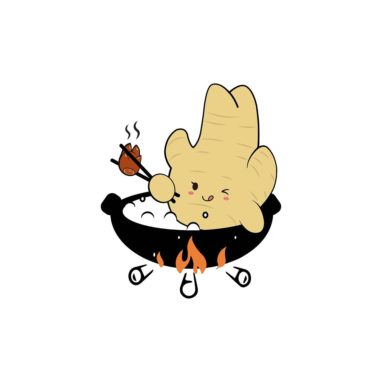 卡通logo设计与绘制,已商用。