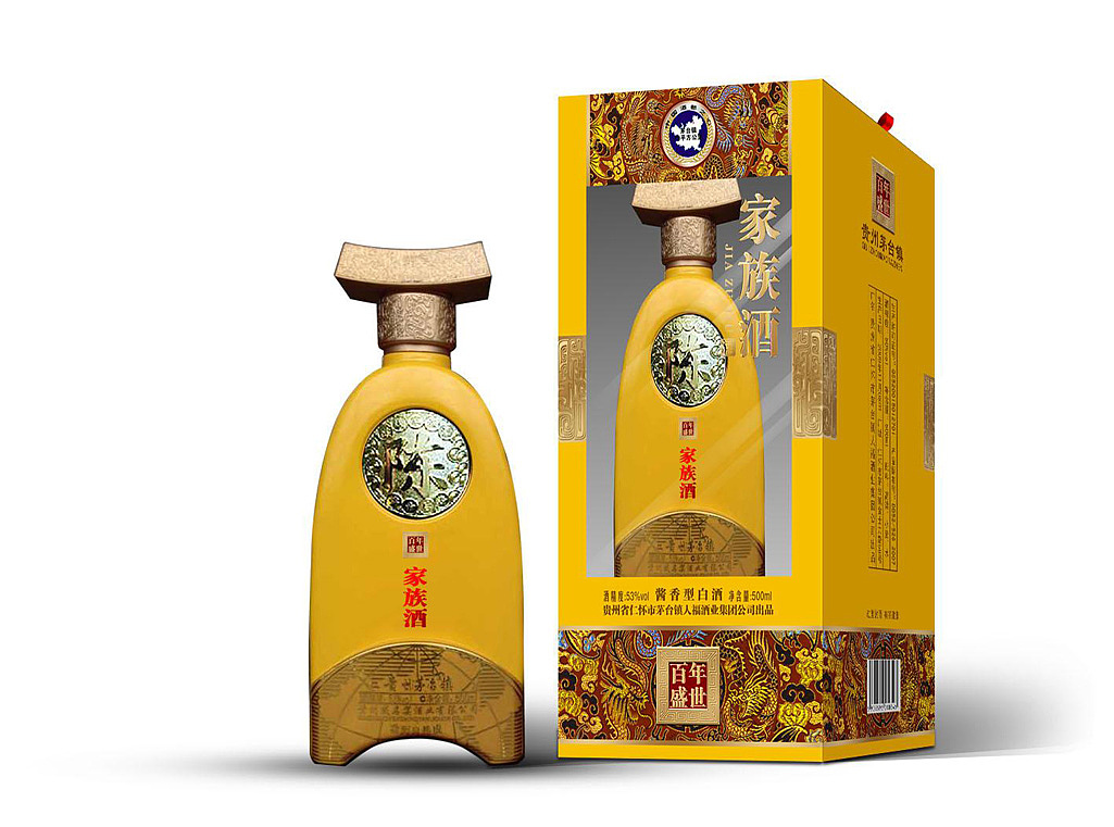 茅台家族酒_白酒包装礼盒设计_艺鼎鹏