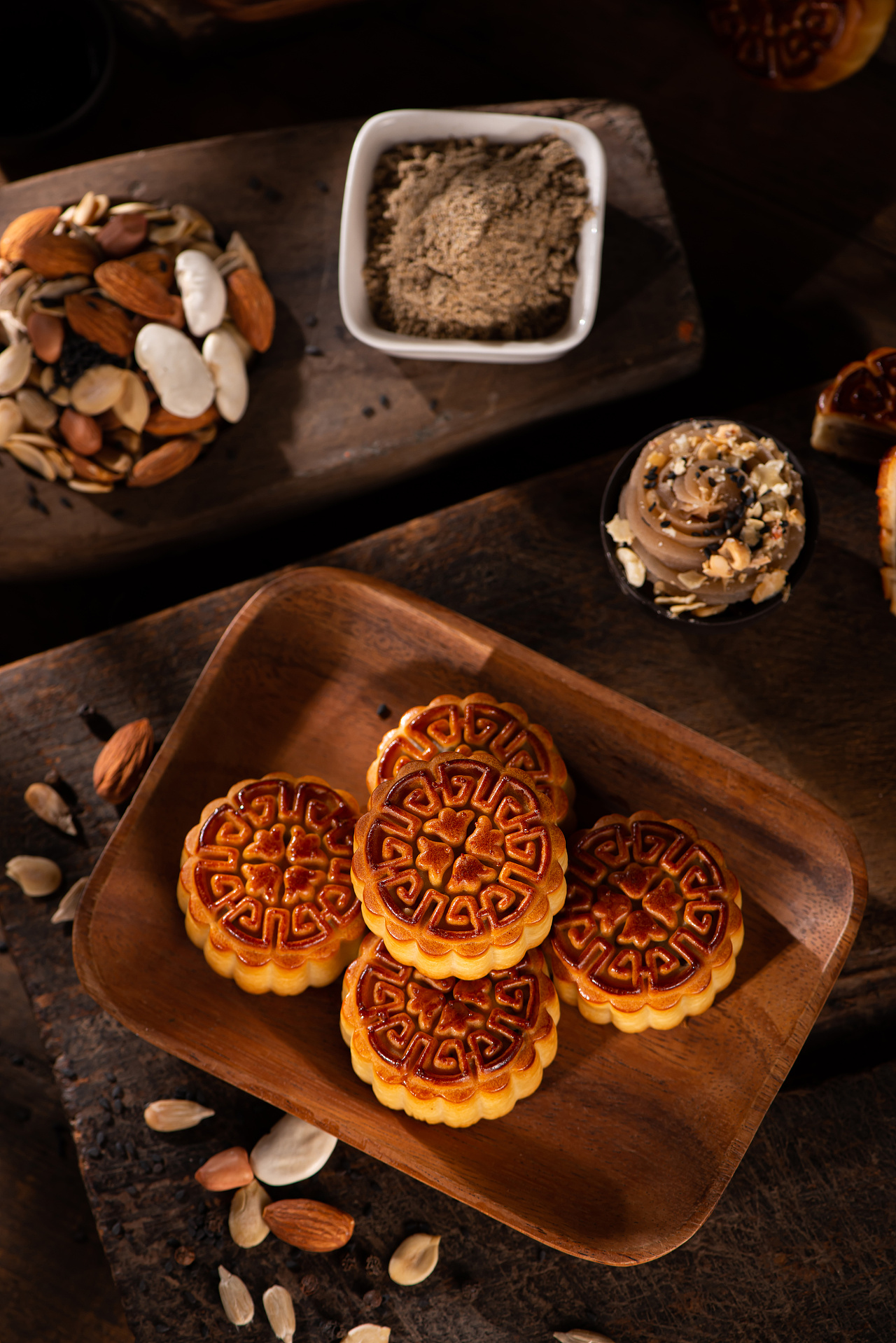 电商摄影:椒盐味广式五仁月饼