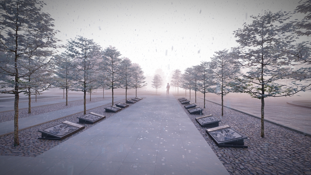 景观造型+宣传栏