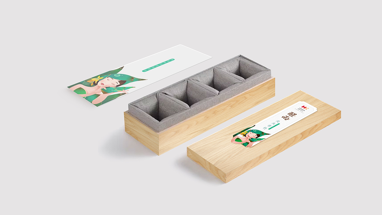 特产包装插画人物 —— 竹笋姑娘（图ZMTcwMTMxNzAw） - 包装 - 站酷设计师李狗黛原创素材 - 站酷ZCOOL