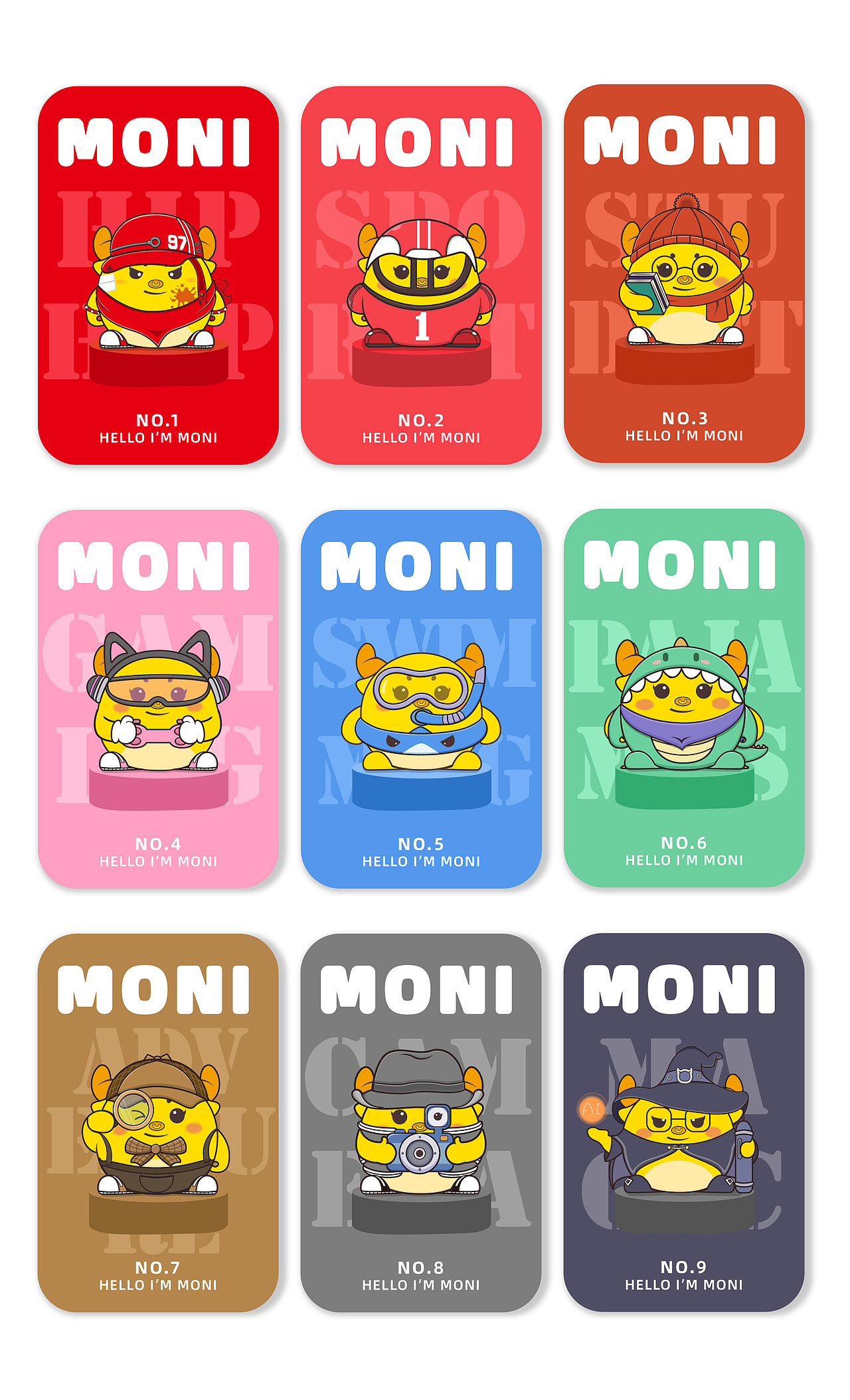 牛年IP形象设计-MONI（图ZMjUzNTI1NTI4） - IP形象 - 站酷设计师殇木原创素材 - 站酷ZCOOL