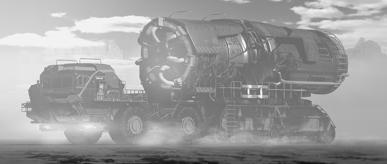 Carbon-Silicon Fusion Engine Loaded Vehicle（图ZMjY0ODM0Njk2） - 机械/交通 - 站酷设计师青月晓原创素材 - 站酷ZCOOL