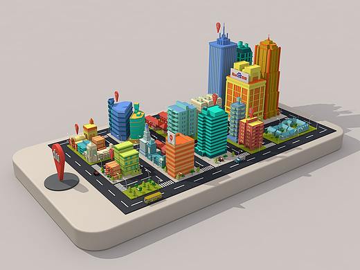 三维百度地图海报（个人主页-ZMjgyOTczNDA=） - 其他三维 - 站酷设计师苏苏00原创素材 - 站酷ZCOOL