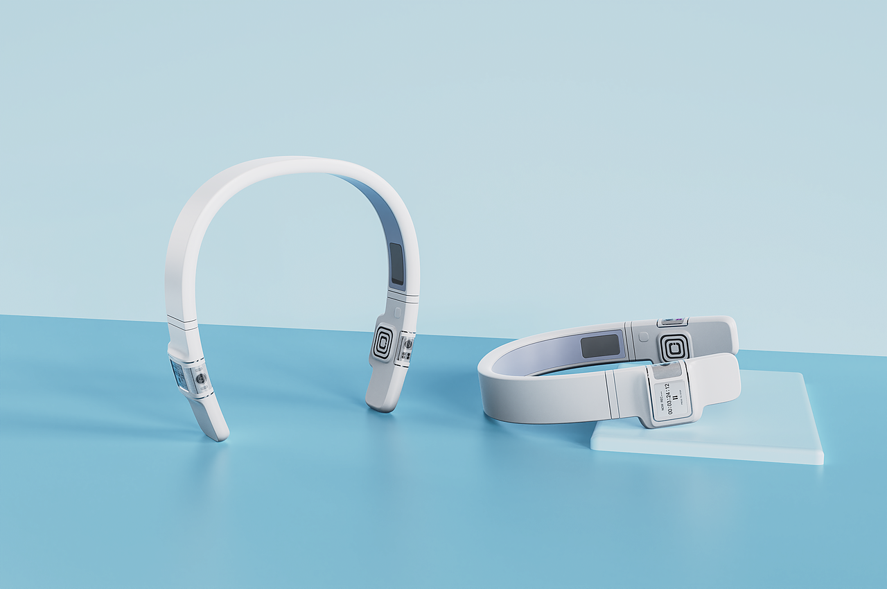 秋季学员优秀作品欣赏——白色系穿戴设备建模渲染