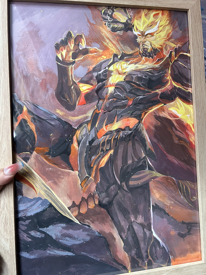 王者荣耀地狱火手绘希望有人喜欢💕